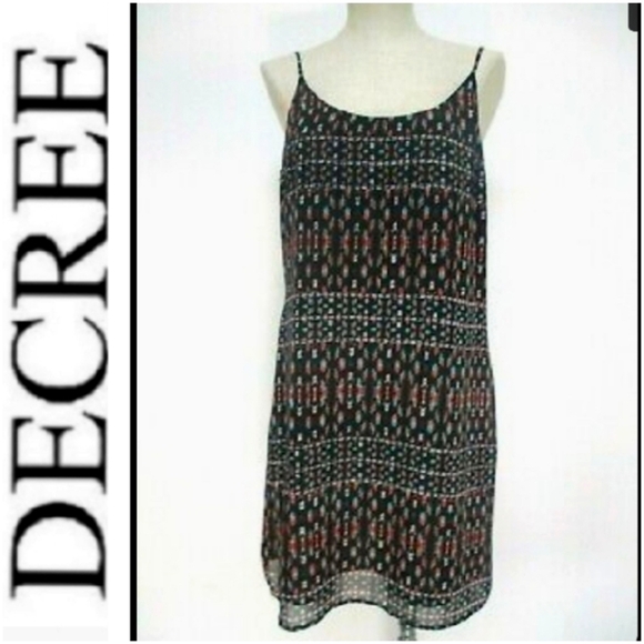 4/$20 Decree  Aztec colors Southwestern Dress - Picture 3 of 7